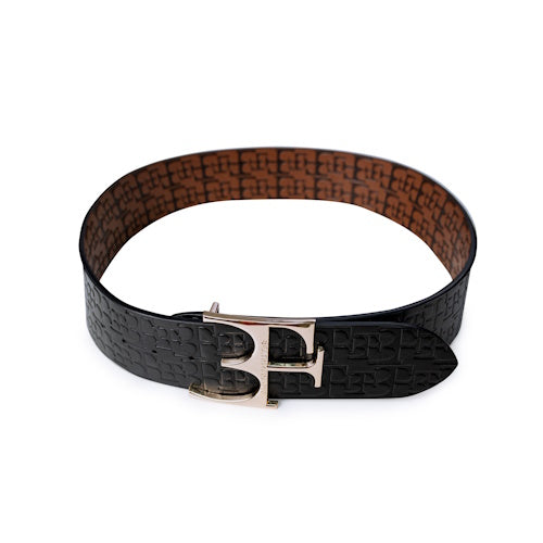Double face Belt Brown /Black Logo