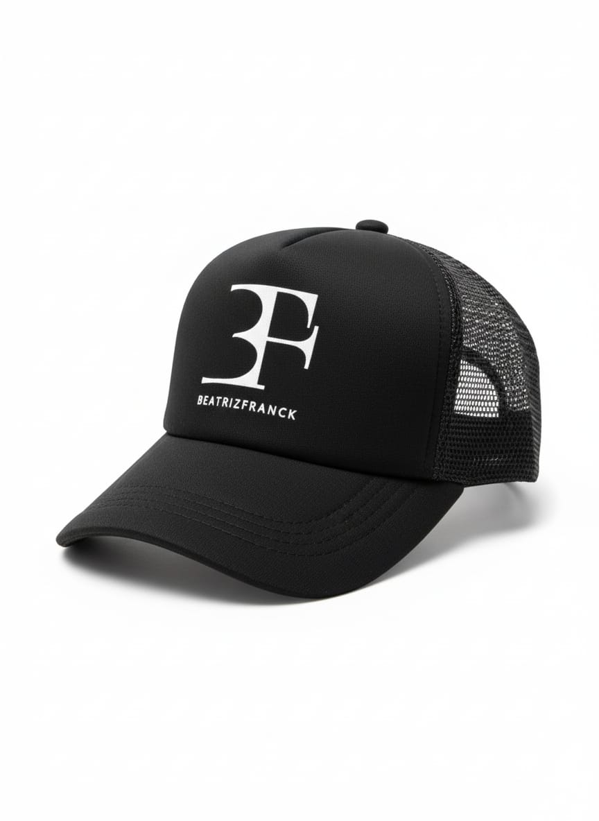 Black cap with withe logo