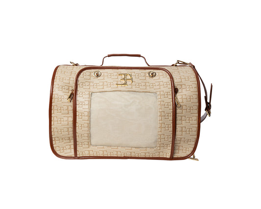 Sac pour chien Lovit Beige Logo & Marron