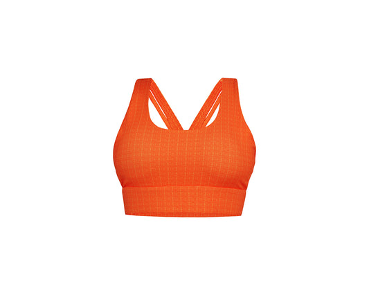 Vêtements de sport orange et logo imprimé
