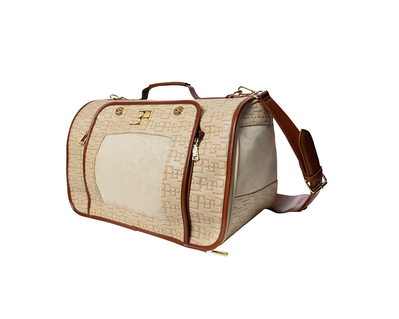 Sac pour chien Lovit Beige Logo & Marron