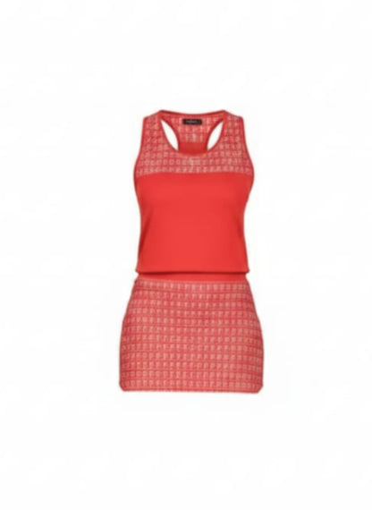Tracksuit - skirt and red top with white logo