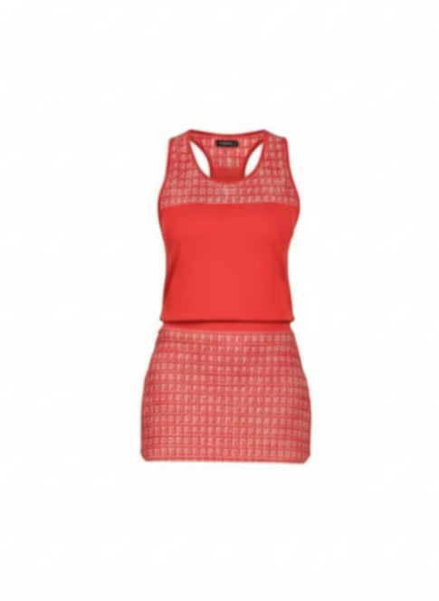 Tracksuit - skirt and red top with white logo