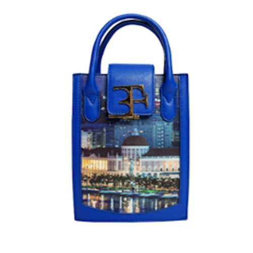 Baía Handbag Blue Cityprint