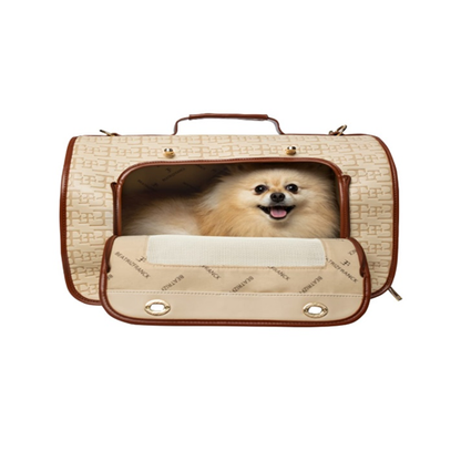 Sac pour chien Lovit Beige Logo & Marron