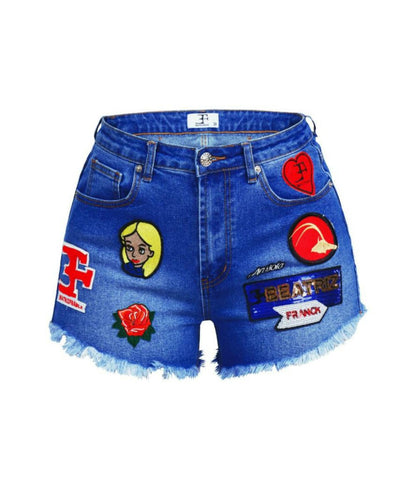 Denim shorts