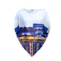 Croptop white & blue Cityprint