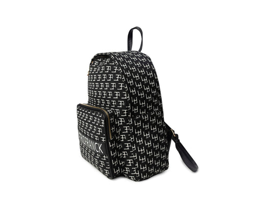 Sac à dos Joana Noir Logo Blanc