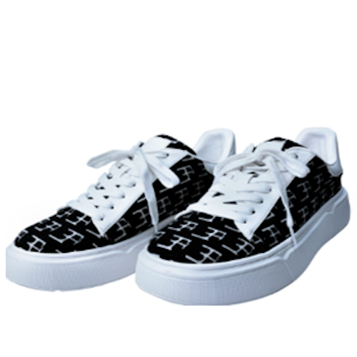 Sneakers Black Logo White