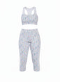 Tracksuit - Long leotard and white top with multicolor logo